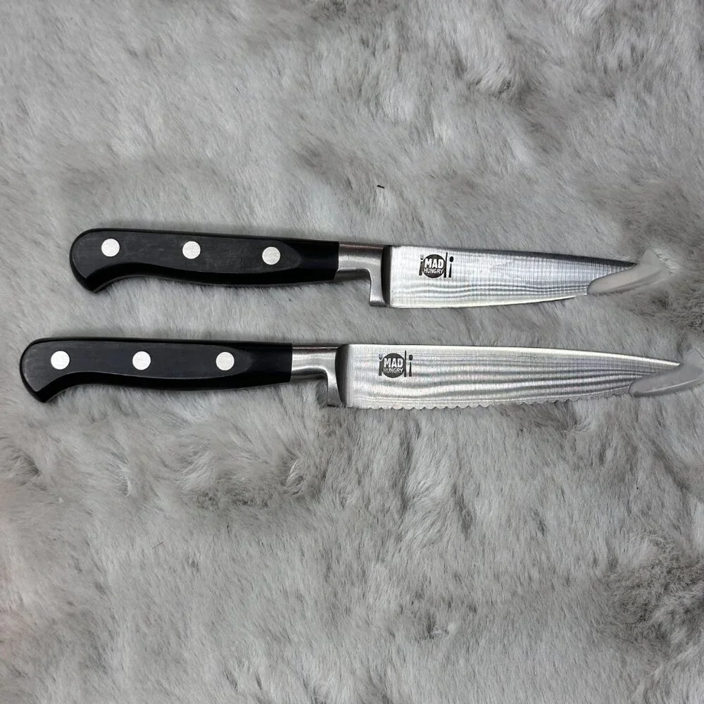Mad Hungry 2 Piece‎ Knives Professional Steel Forge Prep Kitchen